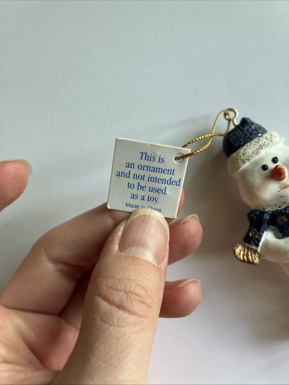 Vintage Marathon Andy The Snowman 2002 Christmas Ornament Penguin Holiday